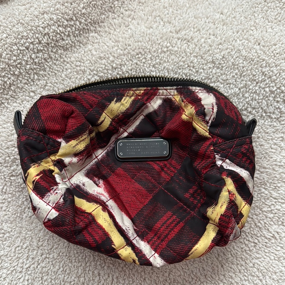 Marc Jacobs Red Plaid Pouch